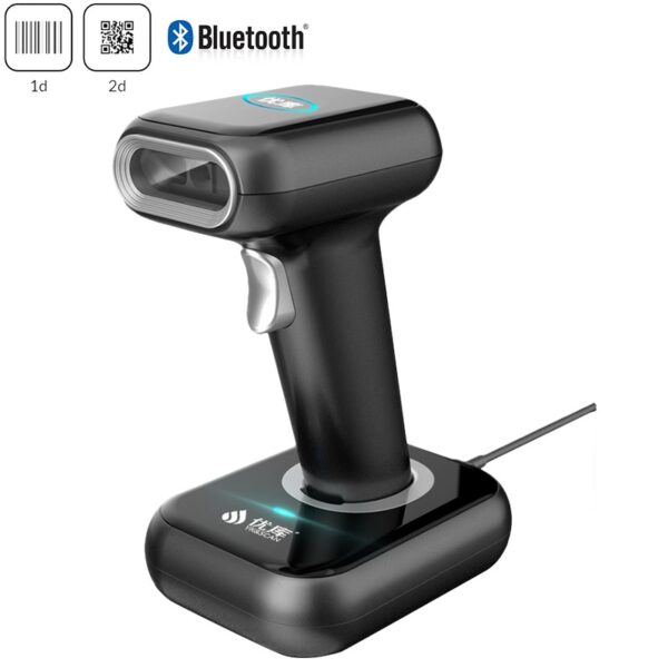 2D Bluetooth Barcode Scanner with Cradle